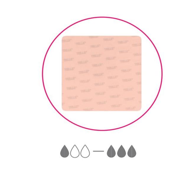 Dressing Tielle Hydropolymer Foam 21x22cm Rectangle Non-Adhesive 25/Box